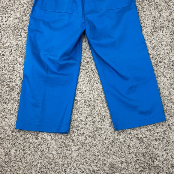 Chico's Capris Womens 2 US 12/Lg Blue Stretch Zip Fly Pockets Coastal Grandma - Picture 6 of 8